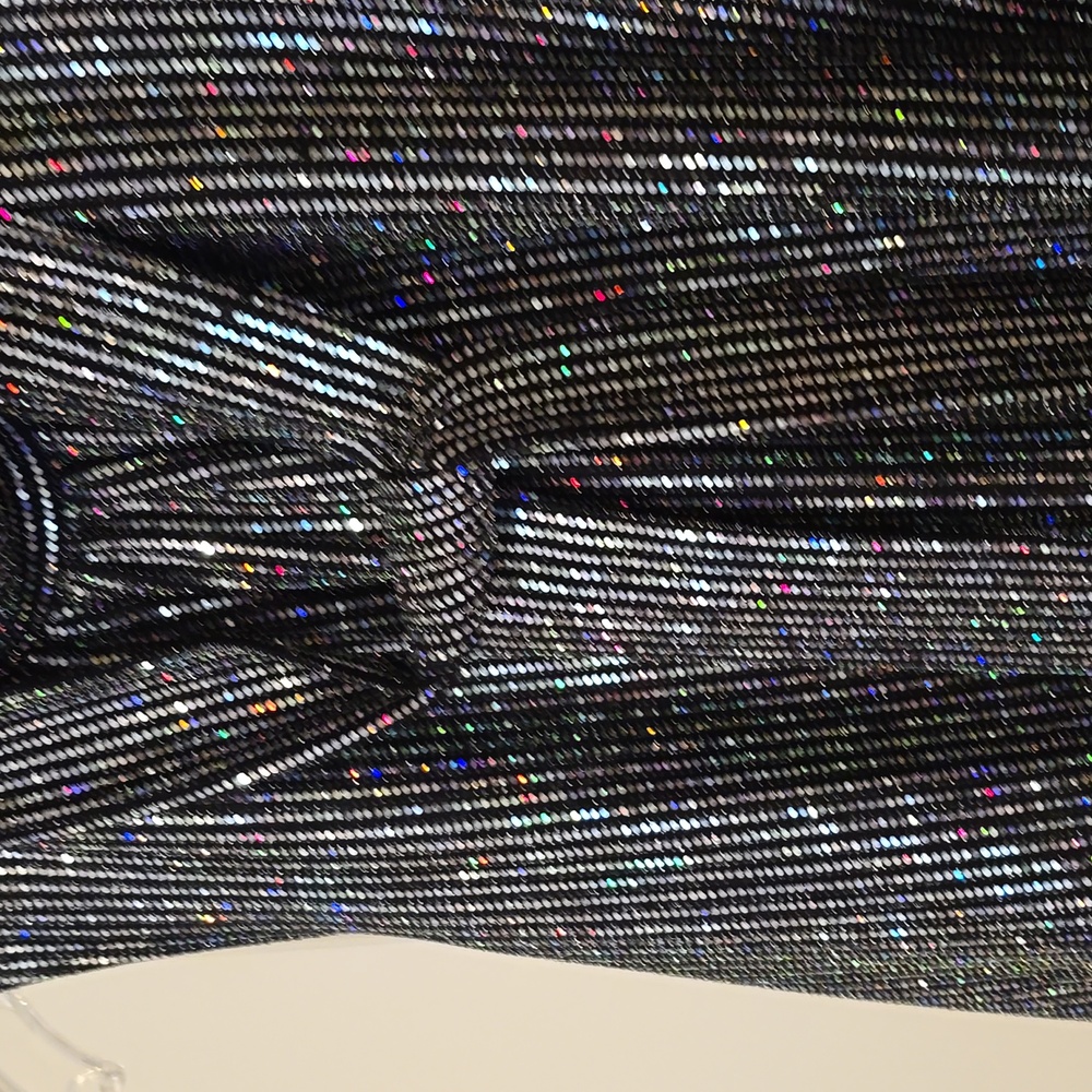 Clara Sunwoo Elegant Black Sequin Sleeveless Top Large - Picture 4 of 6